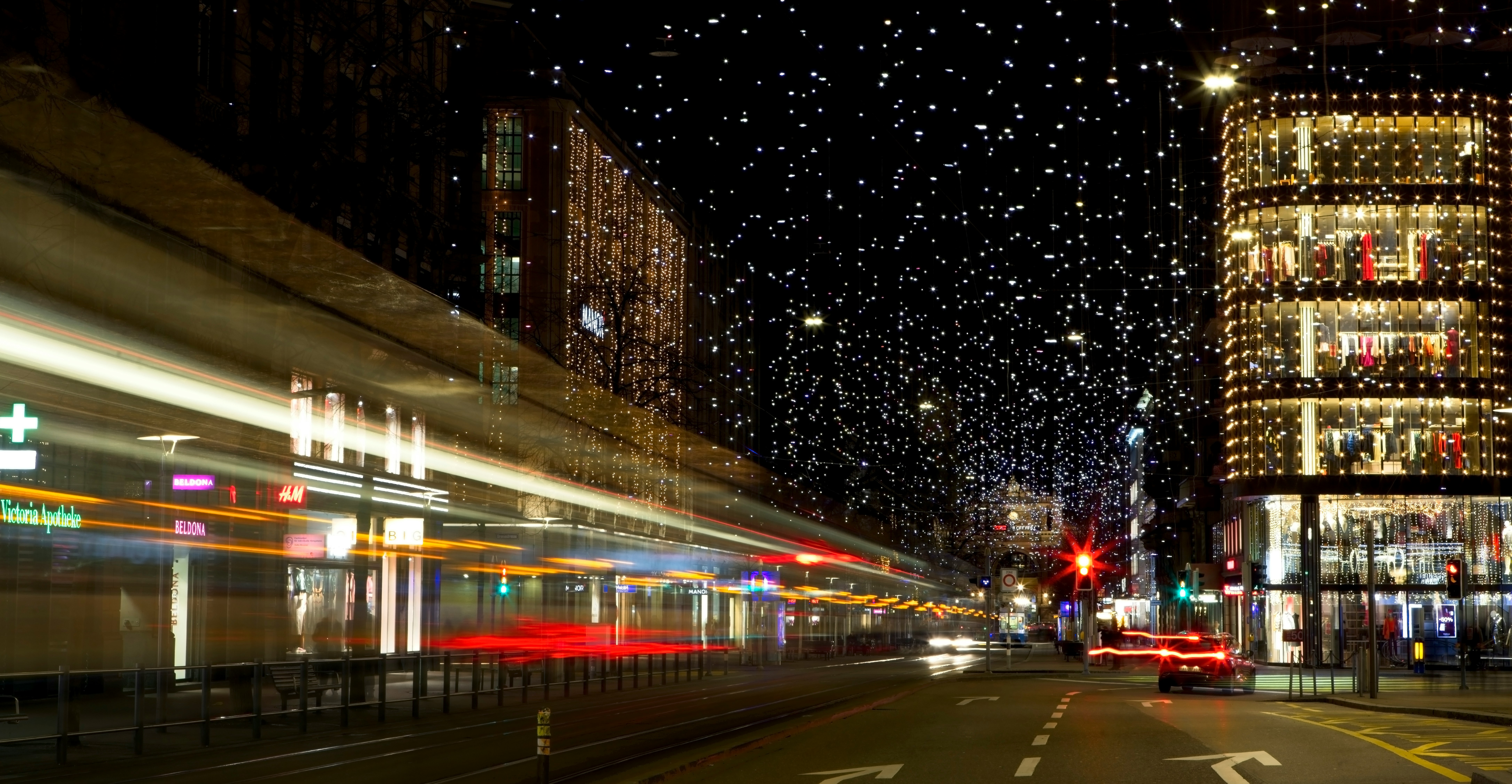 time lapse photo of city